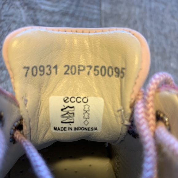 Infant Ecco Light Pink Leather Boots - Picture 6 of 7